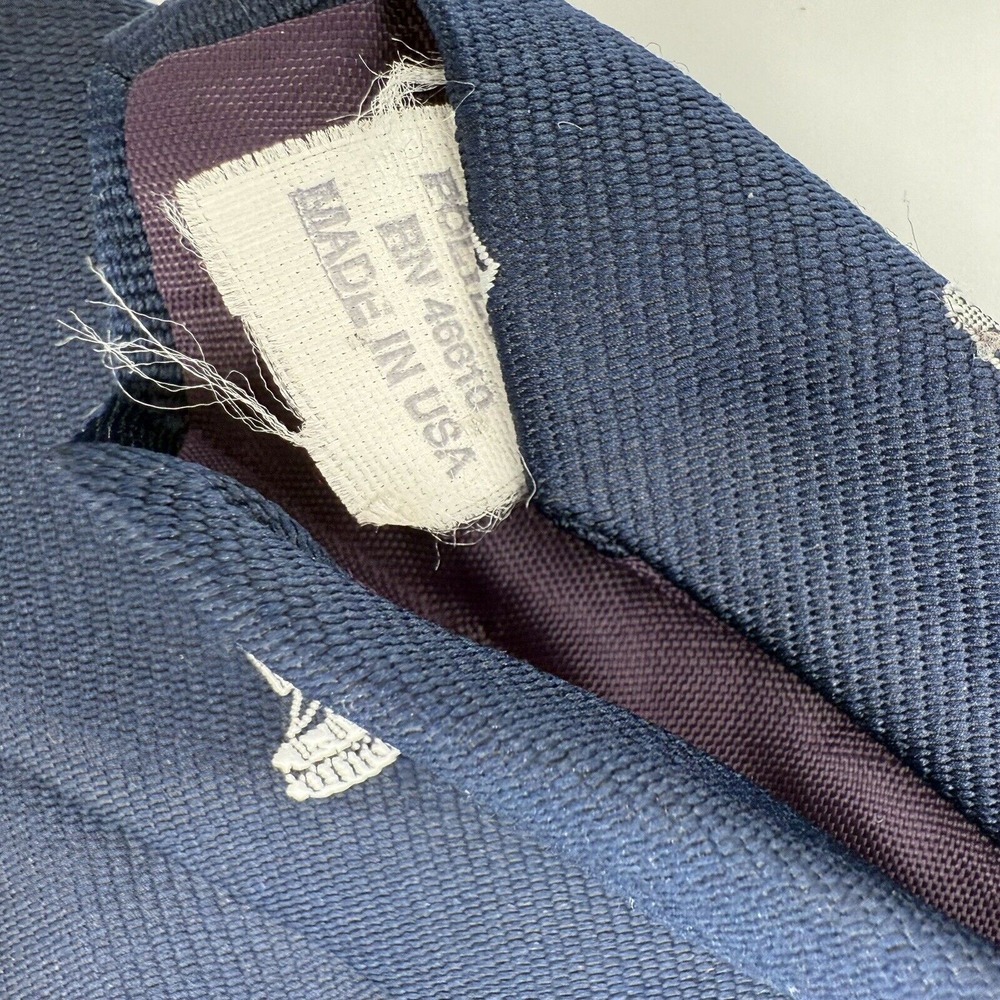 Vintage Flying Scotsman Collection Aviation Tie Classic Navy Wright Brothers - Picture 6 of 6